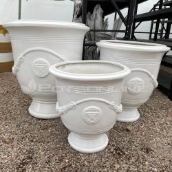 Potsonline - Satin White Finish - Anduze Urn