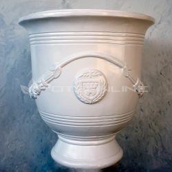 Potsonline - Satin White Finish - Anduze Urn