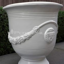 Potsonline - Satin White Finish - Anduze Urn