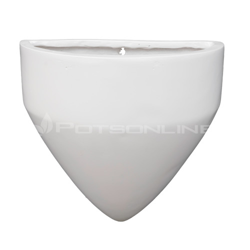 Potsonline - Lightweight Satin Triangular Wall Pot