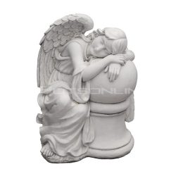 Potsonline - Statues - Angel Resting on Ball