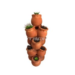 Potsonline - Terracotta Herb/Succulent Stacker Planter