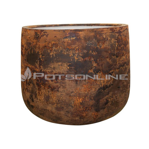 Potsonline - Lightweight Metal Effect Bung Planter