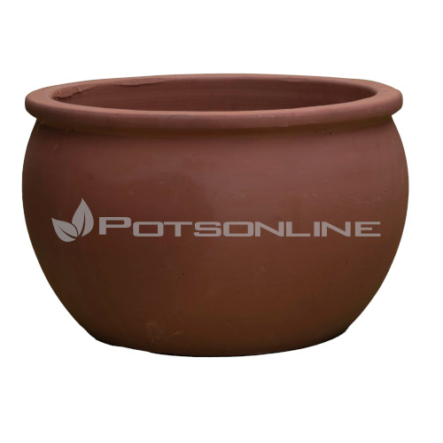 Potsonline - Terracotta Squat Onion Pot