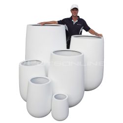 Potsonline - Lightweight Tall Bung - Satin White