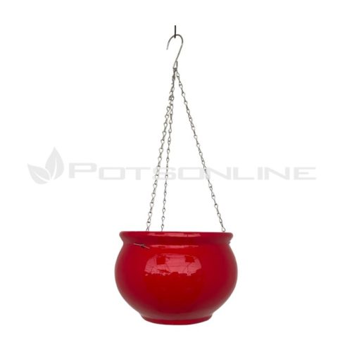 PLW29GL Bowl Hanging Pot - Red