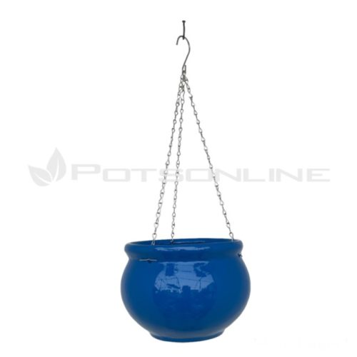 PLW29GL Bowl Hanging Pot - Blue