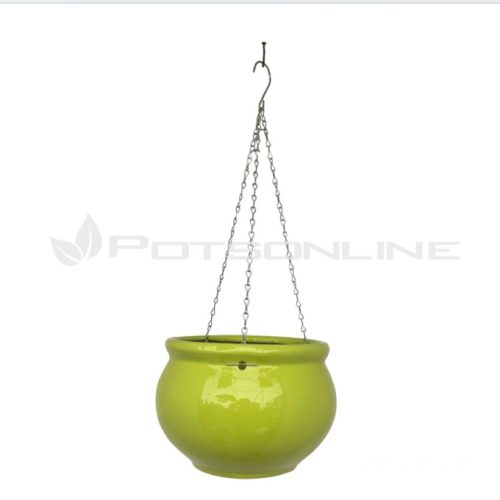 PLW29GL Bowl Hanging Pot - Light Green