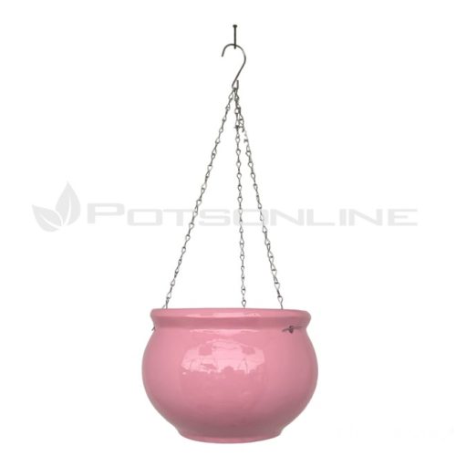 PLW29GL Bowl Hanging Pot - Pink